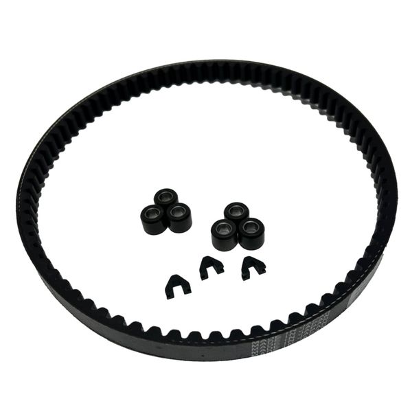 【商品説明】ドライブベルト交換時に必要なウエイトローラー、スライドピースをキットにしたドライブベルトリペアキットには100％国産ドライブベルト（JASO規格合格品）と、耐熱性、耐摩耗性に優れた高品質PA46（ポリアミドPA46）等を使用したウエイトローラー、スライドピースをキットにしています。スクーター駆動系は5000km〜1万キロでの点検交換推奨部品、樹脂で構成されているスライドピースは、アルミ、鉄製パーツが摩擦する間に緩衝材としの役割も担っており、摩耗し劣化することで駆動系のパフォーマンスがそこなわれます。ウエイトローラーは樹脂の部分が摩耗し直径が小さくなることで、変速領域が変化し駆動がスムースに行えなくなります。ドライブベルトの破損は、思わぬ故障、駆動系にダメージを与えますので、これらを定期にメンテナンスをすることでスクーターの走行性能が向上します。【品番】DVRK-116【JANコード】4573318078772【適合車種】リード90 リード90 NH90MJ/K/NH90MN/K/NH90NP/J/NH90MP/YA/※こちらの商品はメーカー取り寄せとなります。※詳細はメーカーサイトの型番・JANコードを参照ください。 ※お取り寄せ商品のため、稀にご注文入れ違い等により欠品・遅延となる場合がございます。類似商品はこちらグロンドマン ZGM-DVRK-140 GR 8,920円グロンドマン ZGM-DVRK-126 GR 7,812円グロンドマン ZGM-DVRK-127 GR 7,070円グロンドマン ZGM-DVRK-117 GR 6,057円グロンドマン ZGM-DVRK-137 GR 5,951円グロンドマン ZGM-DVRK-136 GR 5,951円グロンドマン ZGM-DVRK-143 GR 5,846円グロンドマン ZGM-DVRK-114 GR 5,739円グロンドマン ZGM-DVRK-112 GR 5,739円グロンドマン ZGM-DVRK-138 GR 5,314円グロンドマン ZGM-DVRK-106 GR 5,314円グロンドマン ZGM-DVRK-101 GR 5,210円