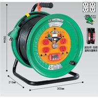 日動工業 NICHIDO KS-EK34 金属センサードラム 過負荷漏電兼用ブレーカ付 30m KSEK34 368-6191 過負荷漏電兼用ブレーカー付 ドラムタイプ アース付