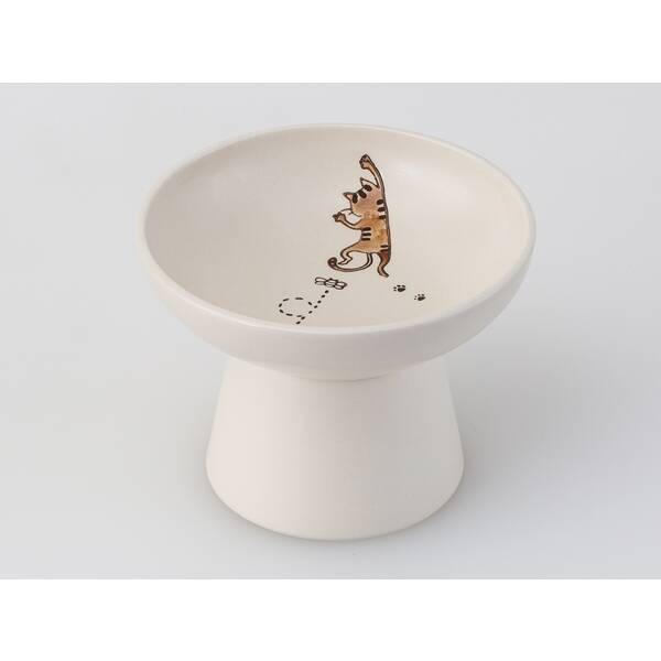 【11/25限定！抽選で最大100％ポイントバック】西海陶器 4965451255026 neko マグ フードボウル 茶 4965451255026