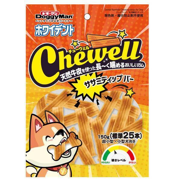 ドギーマン 4976555827507 ホワイデント Chewell ササミディップバー 150g(標準25本) 4976555827507