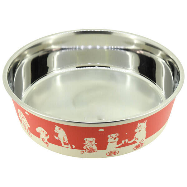 ドギーマン 4976555934229 ステンレスの食器 ごはんにゃわん 犬用 S ビストロ 4976555934229のサムネイル