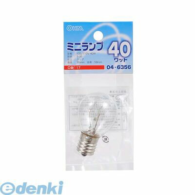 (LINEクーポン有)オーム電機 LB-S3740-C ミニランプ 40W クリア LBS3740C