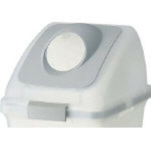 【即納在庫品】「直送」コンドル YW-176L-OP2-GR 屋内用屑入れ リサイクルトラッシュ SKL-35用 丸穴蓋 グレー YW176LOP2GR