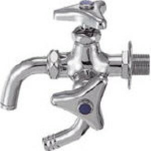 翌日出荷 直送 代引不可・他メーカー同梱不可 カクダイ 7041 万能ホーム双口水栓 13 7041 KAKUDAI 水栓材料 蛇口【キャンセル不可】