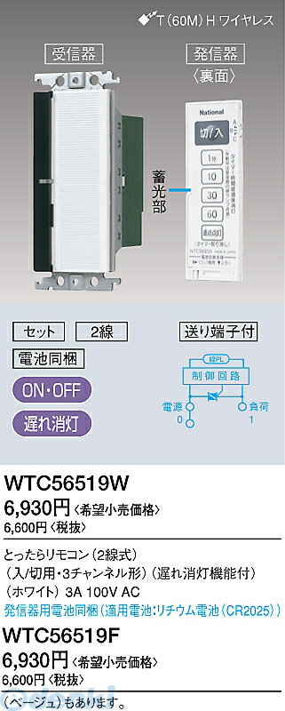 ѥʥ˥åŹ Panasonic WTC56519W Ȥä⥳ WTC56519W ⥷꡼磻21 ۥ磻 ٤ǽ 2 磻21Ȥä⥳󥹥å