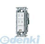パナソニック電工 Panasonic WTF10724WK コンセント WTF10724WK ホワイト 埋込アースターミナル付扉付ダブルコンセント その1