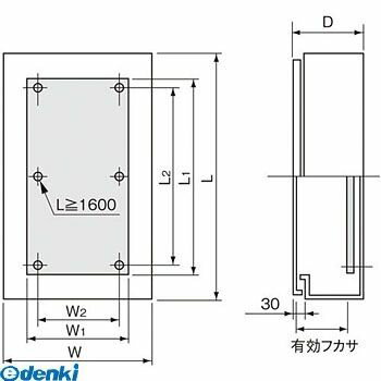 パナソニック Panasonic BPB7520V 盤用キャビネット屋外形　屋根無・木板付