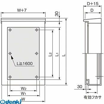 Rakuten - パナソニック Panasonic BPC45415V 盤用キャビネット屋外形　屋根付・木板付