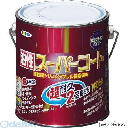 アサヒペン 4970925544070 油性スーパーコート 1.6L ベージュ 4970925544070 油性塗料 ペンキ ASAHIPEN 万能塗料
