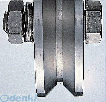 (LINEクーポン有)【受注生産品 納期-約2週間】ヨコヅナ JBP-0755 ステンレス重量戸車 車のみ75mm V型 JBP0755