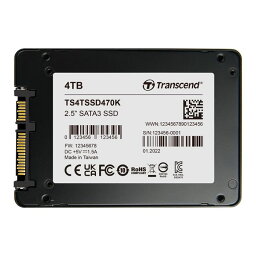 TS4TSSD470K 直送 代引不可・他メーカー同梱不可 65－3733－51 産業用SSD 4TB 3D TLC BiCS5 2．5インチ SATA－III SSD470Kシリーズ TS4TSSD470K