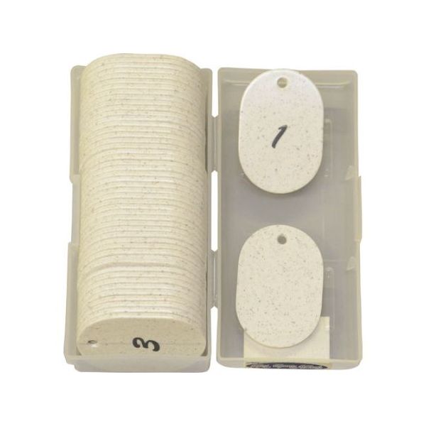 KF70-1 クロークチケット用 ナンバーチケット 白 1～50 KF701