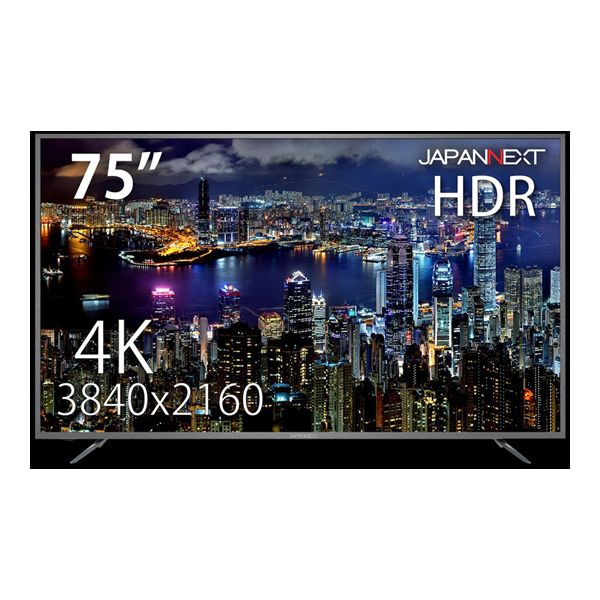 JN-VT7500UHDR ľ Բġ¾᡼ƱԲ ѥͥ 75 磻 4Kվǥץ쥤(3840x2160/HDMIx3/USB/VA/HDR10/ԡ/1ǯݾ) JNVT7500UHDR