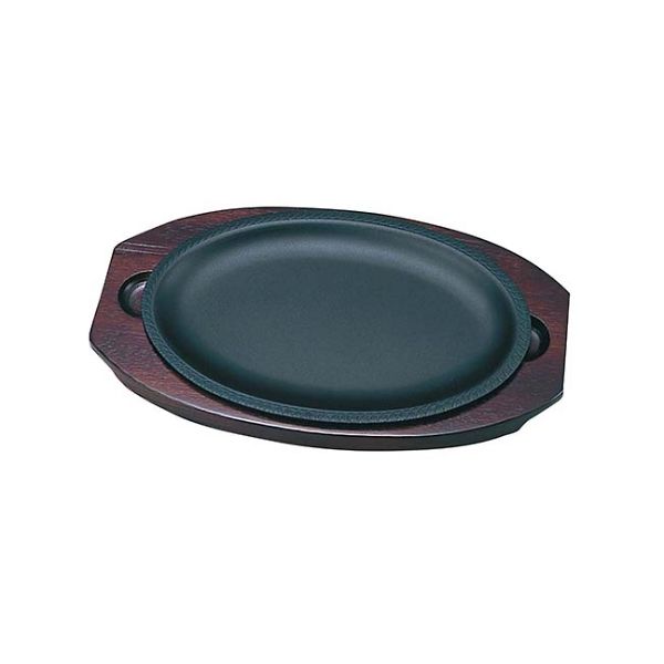 2032400 周弘 鉄 ステーキ皿 わかば 大