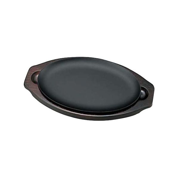 2032600 周弘 鉄 ステーキ皿 スナック 大