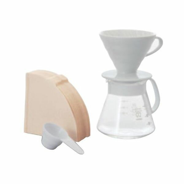 XVDD-3012W HARIO(ϥꥪ)V60 CERAMIC DRIPPER 02 SETͭľơߥåɥåѡåȡXVD...