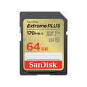 SDSDXWH-064G-JNJIP Extreme PLUS SDXC UHS|IJ[h 64GB SDSDXWH064GJNJIP