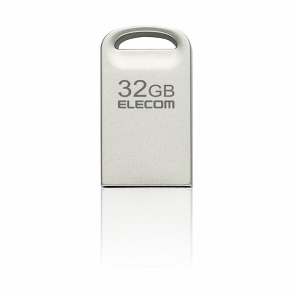 MF-SU3A032GSV エレコム USBメモリ/USB3.2(Gen1)対応/超小型/32GB/シルバー MFSU3A032GSV 1