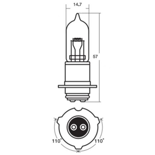 STANLEY スタンレー電気 4907894118131 14－0348 12V40／40W P15d－25－3 ハロゲン球