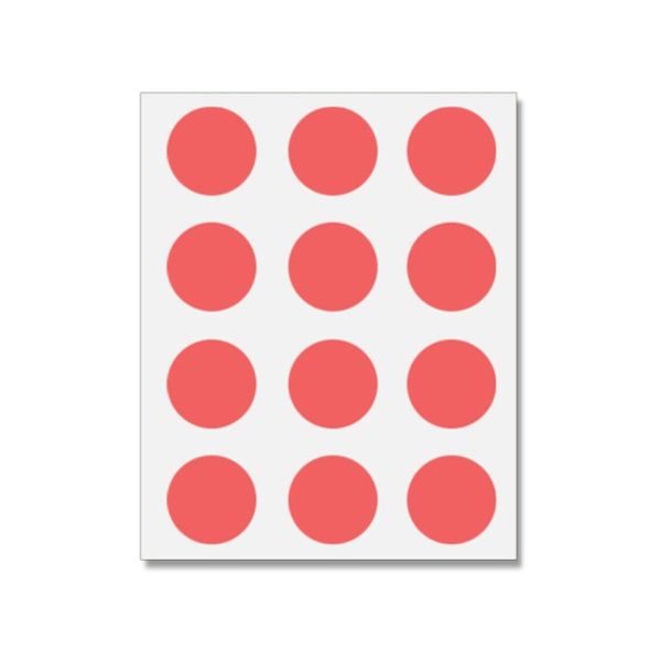 007067667 HEIKO タックラベル シール NO．446 丸 ピンク Φ28mm 180片