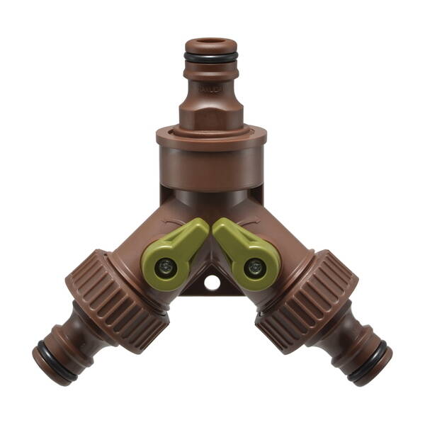 直送 代引不可・他メーカー同梱不可 カクダイ GA-QA084 止水コック付き分岐ニップル 分水用 GAQA084