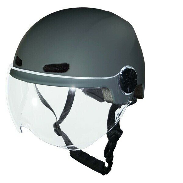 パール金属 Y-6498 ヘルメット＜Cabeza（カベサ）／L／シールド付き（マットグレー） Y6498