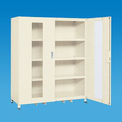 Western Furniture - (LINEクーポン有)【個人宅配送不可】サカエ SAKAE SKS-126718MAI 直送 代引不可・他メーカー同梱不可 車上渡し スーパージャンボ保管庫 H1800タイプ 透明窓付扉 SKS126718MAI