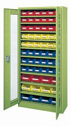 【個人宅配送不可】サカエ SAKAE SCR-18CDI 直送 代引不可・他メーカー同梱不可 車上渡し コンテナラックケース 扉付 SCR18CDI アイボリー