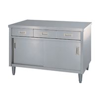 3-4023-03 直送 代引不可・他メーカー同梱不可 ステンレス作業台　ED-12060 3402303