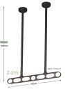川口技研 Z-215-DB ホスクリーン Z215DB 【2本入り】 ダークブロンズ 軒天用ホスクリーン 物干し金物 Z型
