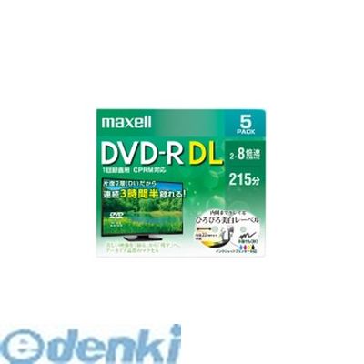 マクセル maxell DRD215WPE.5S 録画用DVD-R DUAL LAYER 5枚入り