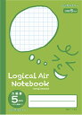ナカバヤシ 64430 ロジカル・エアー フェイス柄 方眼5mm B5グリーン HB5-H504-G ロジカルエアー Nakabayashi エアーノート
