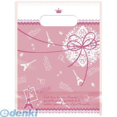 ササガワ タカ印 35-3453 デコラパック パリ・小 ピンク 353453 デコラパックリーム 取手付 包装 ギフトラッピング ラッピング用品 ギフトバッグ...