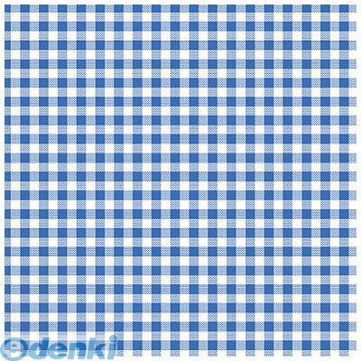 ササガワ タカ印 49-1155 包装紙 レトロギンガム青 半才判 491155 ササガワ包装紙 チェック柄 事務用品 ラッピングペーパー ギフトラッピング