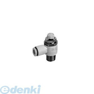 SMC AS1201F-M5E-06A ワンタッチ管継手付スピードコントローラ エルボタイプ AS1201FM5E06A