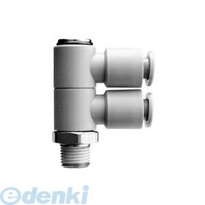 (LINEクーポン有)SMC KQ2VD08-02AS 【10個入】ワンタッチ管継手 ダブルユニバーサルエルボ KQ2VD0802AS