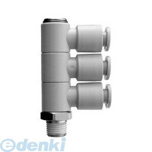 SMC KQ2VT08-04AS 【10個入】ワンタッチ管継手 トリプルユニバーサルエルボ KQ2VT0804AS