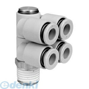 SMC KQ2ZD10-03AS 【5個入】ダブルブランチュニバーサルエルボ KQ2ZD1003AS