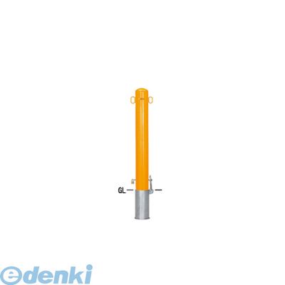 (LINEクーポン有)【個人宅配送不可】帝金 Teikin 55-PK Y 直送 代引不可・他メーカー同梱不可 スチール製バリカー ピラー型車止めポール スタンダード型 スチールタイプ φ114.3 黄色 55PKY【送料無料】