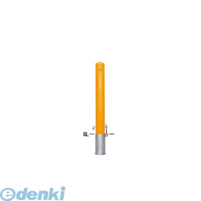 (LINEクーポン有)【個人宅配送不可】帝金 Teikin 55-PKーFUKNASI Y 直送 代引不可・他メーカー同梱不可 スチール製バリカー ピラー型車止めポール スタンダード型 スチールタイプ フックなし φ114.3 黄色 55PKFUKNAS