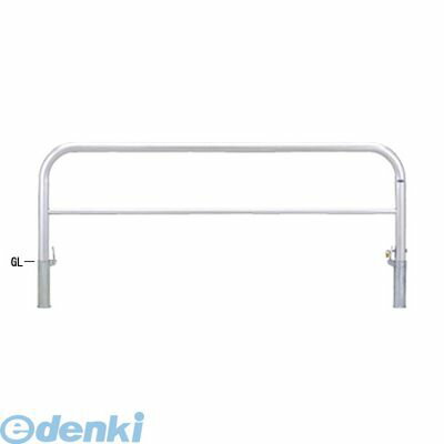 (LINEクーポン有)【個人宅配送不可】帝金 Teikin S82PK3-20 直送 代引不可・他メーカー同梱不可 ステンレス製バリカー 横型・コノ字型・アーチ型・U字型車止めポール スタンダードタイプ 中桟付・中桟あり φ60.5×t3.0 W2000