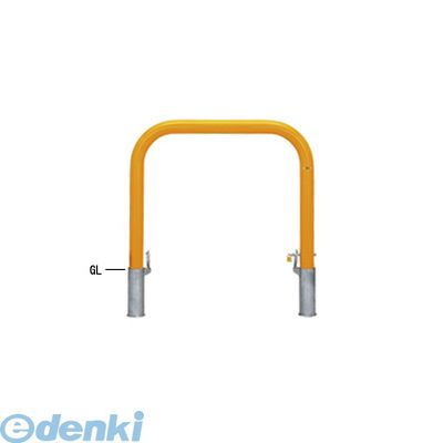 (LINEクーポン有)【個人宅配送不可】帝金 Teikin Y83PK-10 W 直送 代引不可・他メーカー同梱不可 スチール製バリカー　横型・コノ字型・アーチ型・U字型車止めポール スタンダードタイプ φ76.3×t3.2 W1000 H800 mm