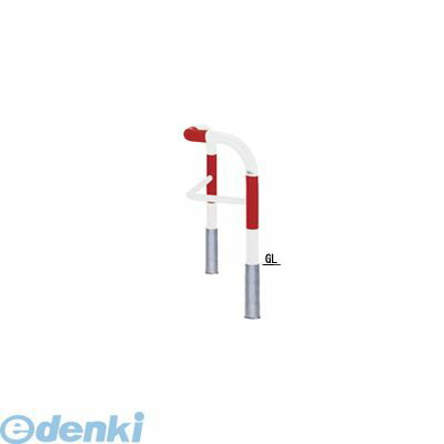 (LINEクーポン有)【個人宅配送不可】帝金 Teikin Y83R-C3 R&W 直送 代引不可・他メーカー同梱不可 スチール製バリカー　横型・コノ字型・アーチ型・U字型車止めポール スタンダードタイプ 中桟付・中桟あり　φ76.3xt3.2 W500