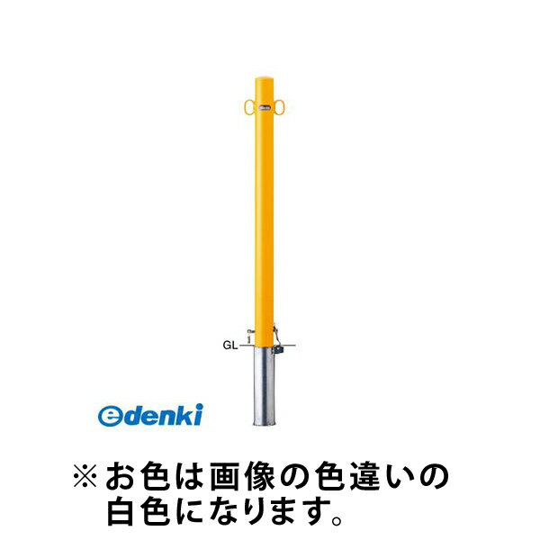 (LINEクーポン有)【個数：1個】サンポール FPA-7SK-F11 W 交換用本体のみ 直送 代引不可・他メーカー同梱不可 ピラー車止め スチール 両フック 交換用本体FPA7SKF11 W 交換用本体のみ白色