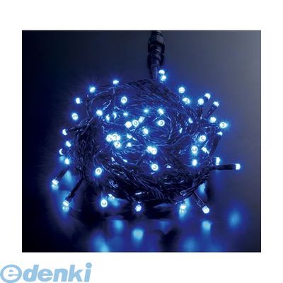 (LINEクーポン有)【造花・装飾】【数量限定につき、売切の際はご了承ください】 PALI61052 耐水100球広角型スーパーLEDブルーライト／ブラックコード【コネクター付き】