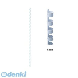 カール事務器 TC-8-W コームリング 8mm 白 TC8W ホワイト TC-8W CARL トジックル用プラスチックリング 10本入ホワイト 30枚対応 8mm径