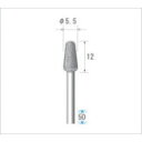 【即納在庫品】「直送」ナカニシ 12346 電着ダイヤモンドバー 刃径5.5mm(4)