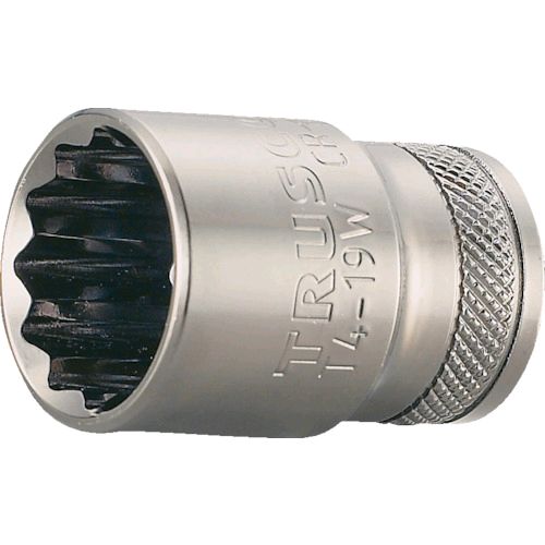 【即納在庫品】「直送」トラスコ中山 TRUSCO T4-12W ソケット 12角タイプ 差込角12．7 対辺12mm T412W 301-3367