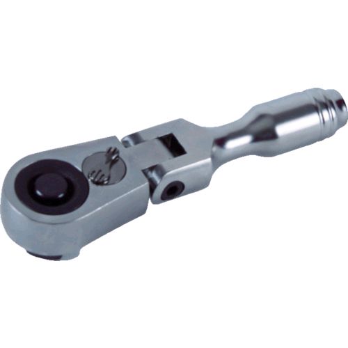 【即納在庫品】「直送」TRUSCO TSFRH3 首振りショートラチェットハンドル 9．5mm ...