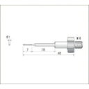 【即納在庫品】「直送」ナカニシ 60153 電着ダイヤモンドヤスリ 全長40mm刃長7mm刃幅1mm